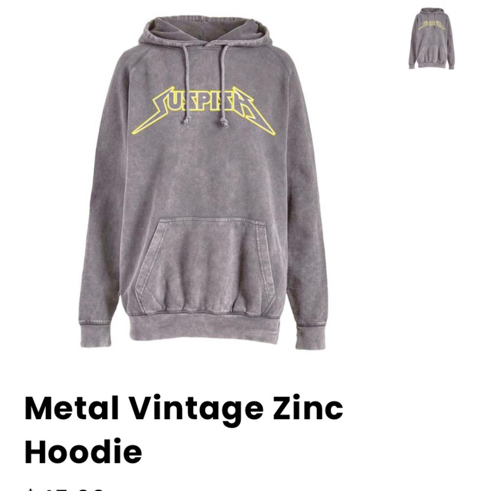 Bailey Sarian suspish hoodie.